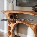 Handmade Organic Sculptural Console Table Solid Wood Decor Home Gift SINLCS059