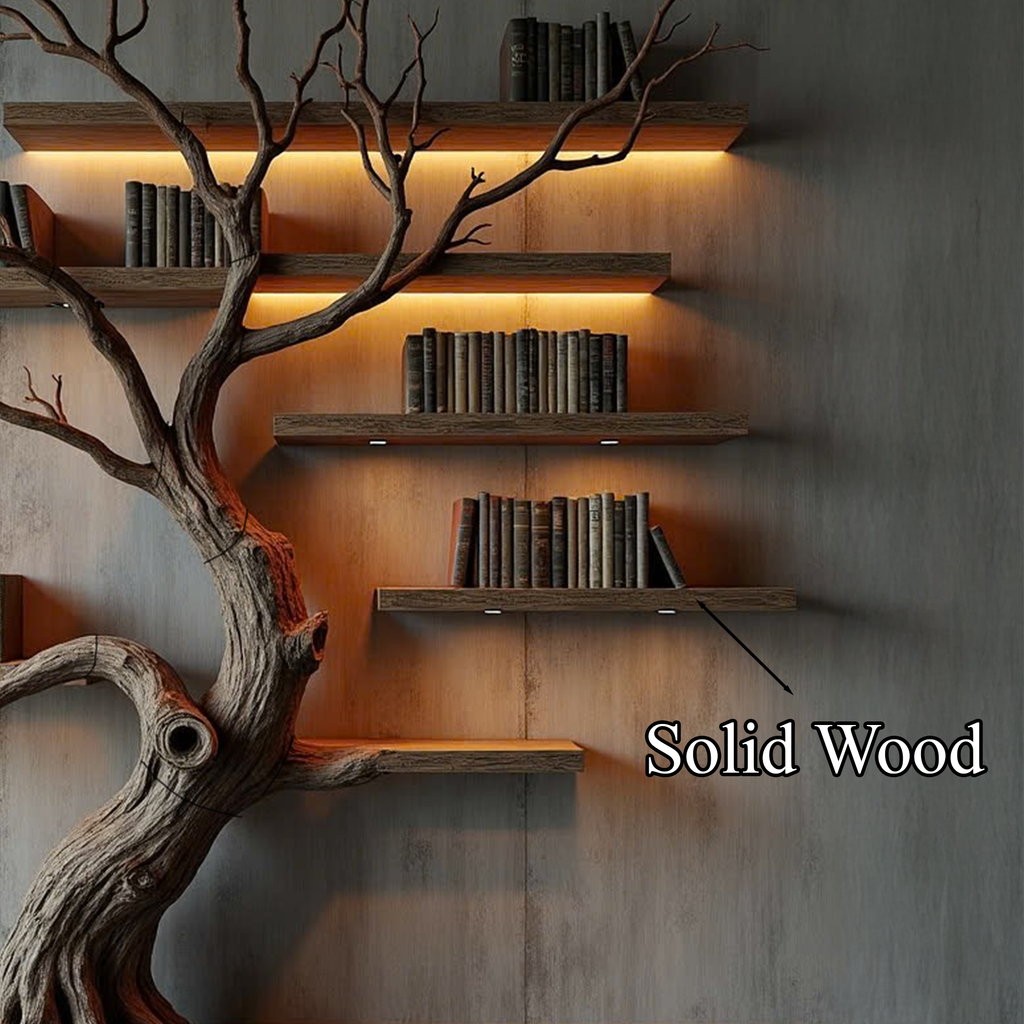 Hancrafted Wooden Shelf Floating Shelf Housewarming Gift SINLTB127