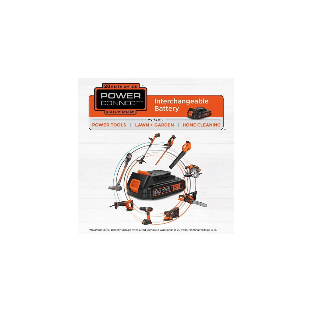 BLACK+DECKER 20V MAX Cordless Lithium 22 in Hedge Trimmer - LHT2220