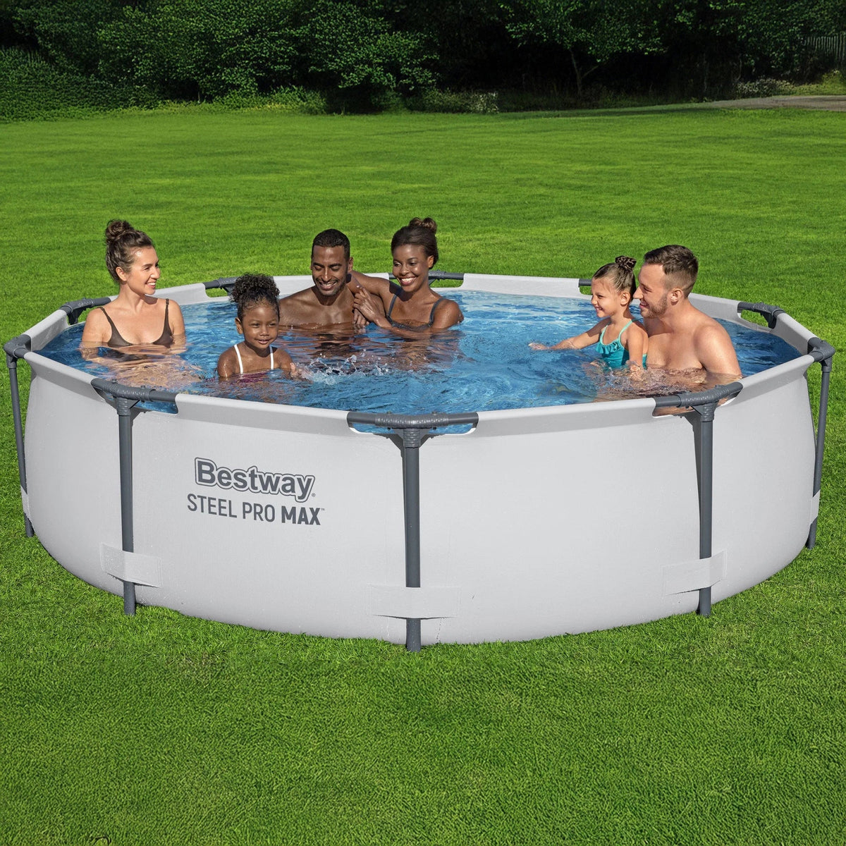 Bestway Steel Frame Above Ground Swimming Pool Set 10' x 30in - 2 Pack