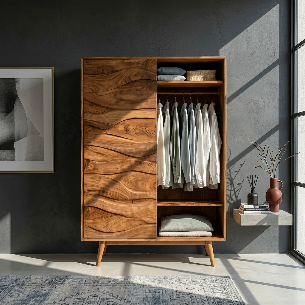 Artistic Sculptural Wardrobe For Bedroom Decor Interior RTTHHNWRE003