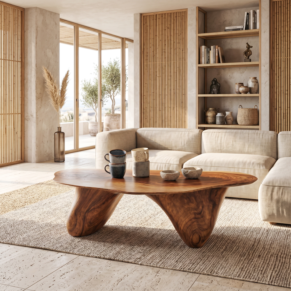 Handcrafted Low Table For Sophisticated Interiors SILDTTNCF013