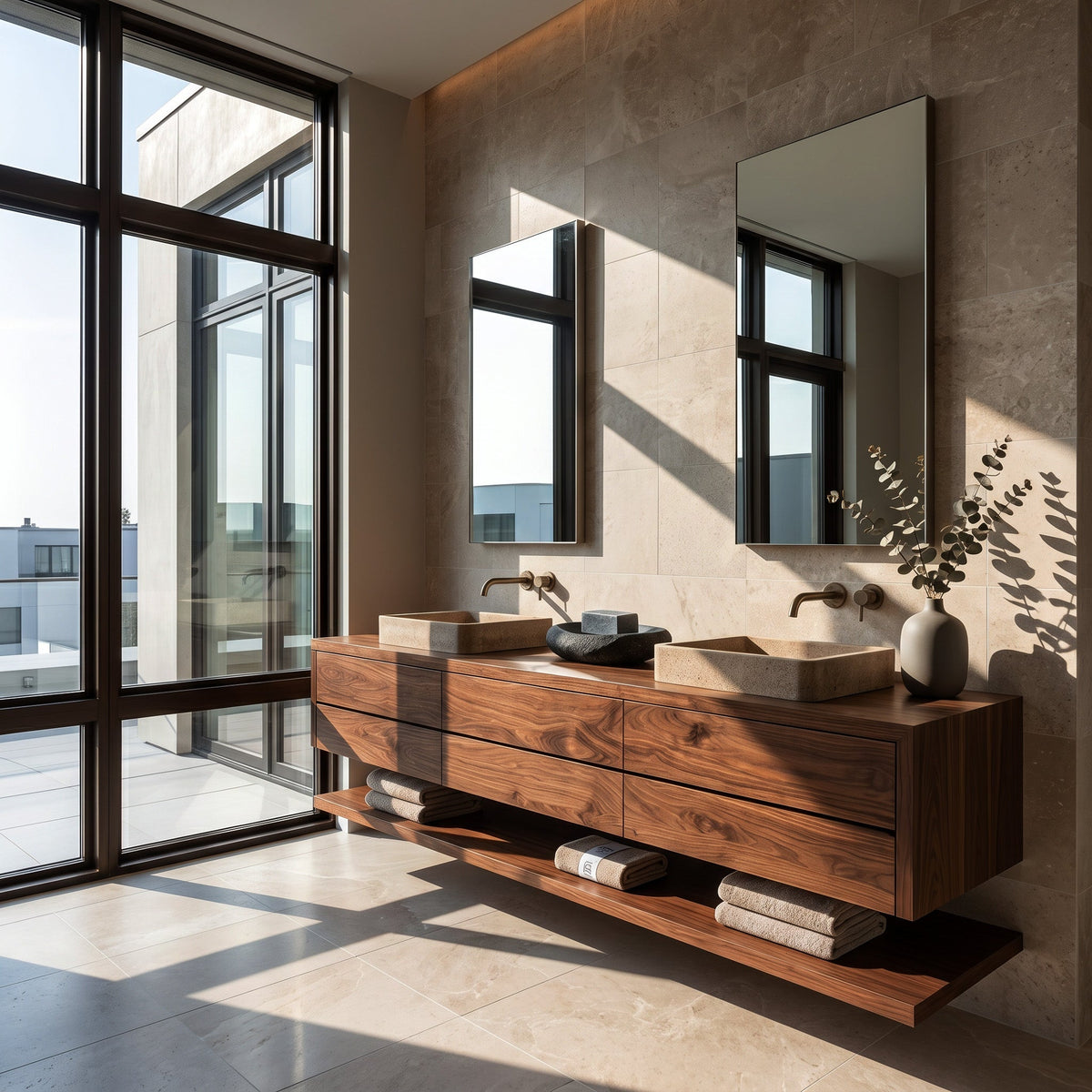 Contemporary Floating Bathroom Vanity With Multiple Drawers For Bathroom RTTHHNBRV045