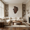 Handcrafted Live Edge Wood Wall Clock Living Room Wall SINLSACK021