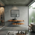 Industrial Live Edge Bathroom Vanity For Bathroom And Vanity SINLSABRV287