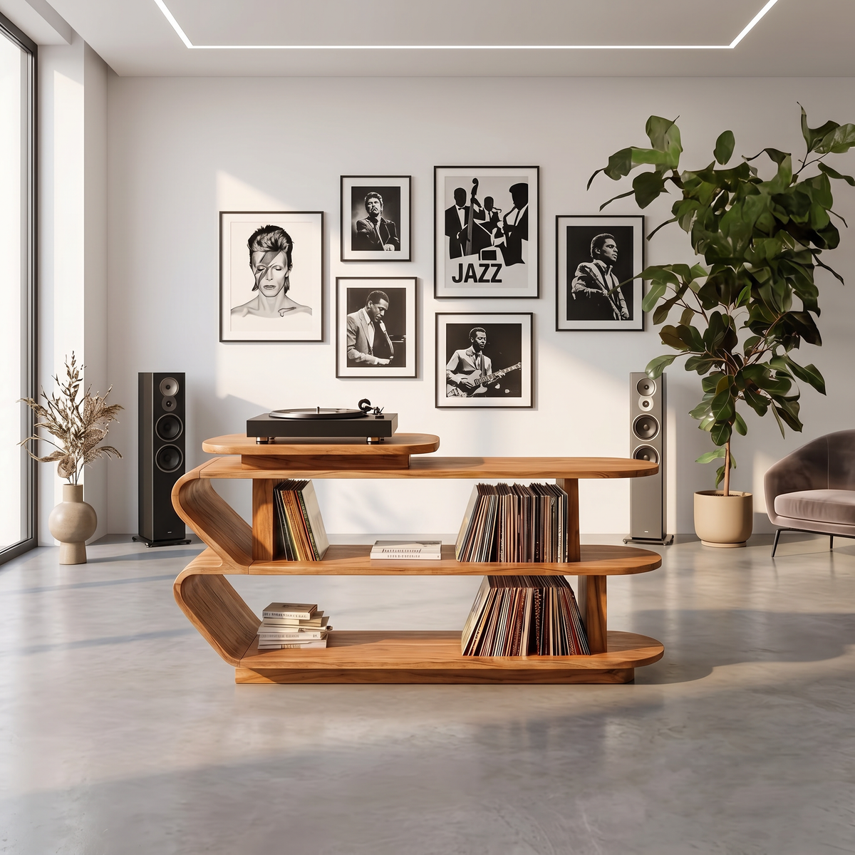 Handcrafted Wood Media Console For Entryway Design SILDTTRRPT023