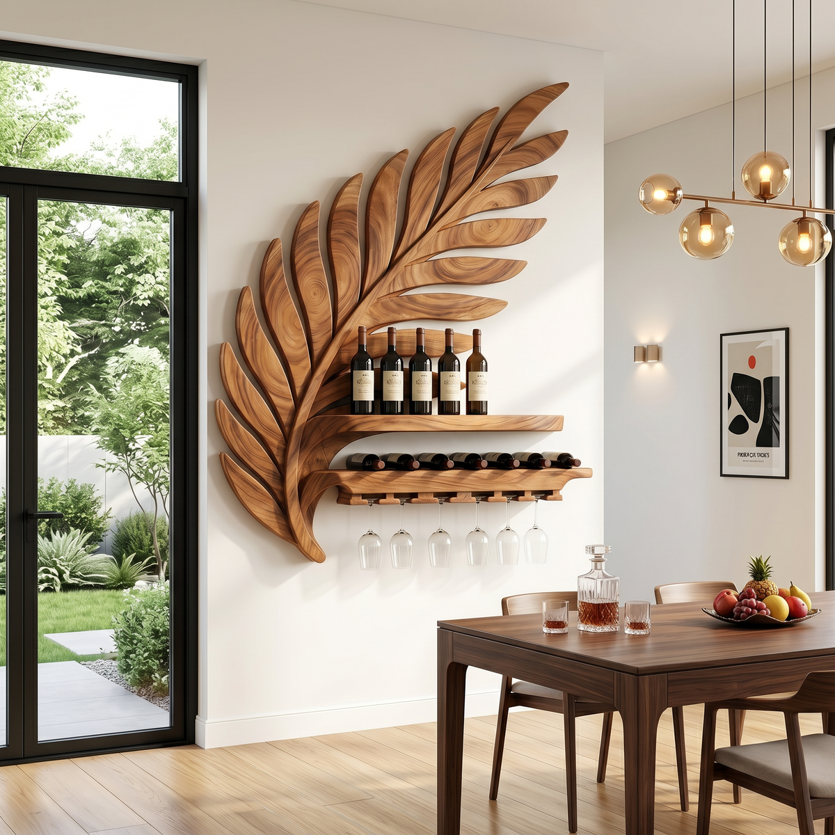 Industrial Wall Wine Rack For Loft Interior SILDTTRWH117