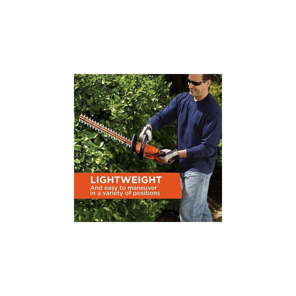 BLACK+DECKER 20V MAX Cordless Lithium 22 in Hedge Trimmer - LHT2220