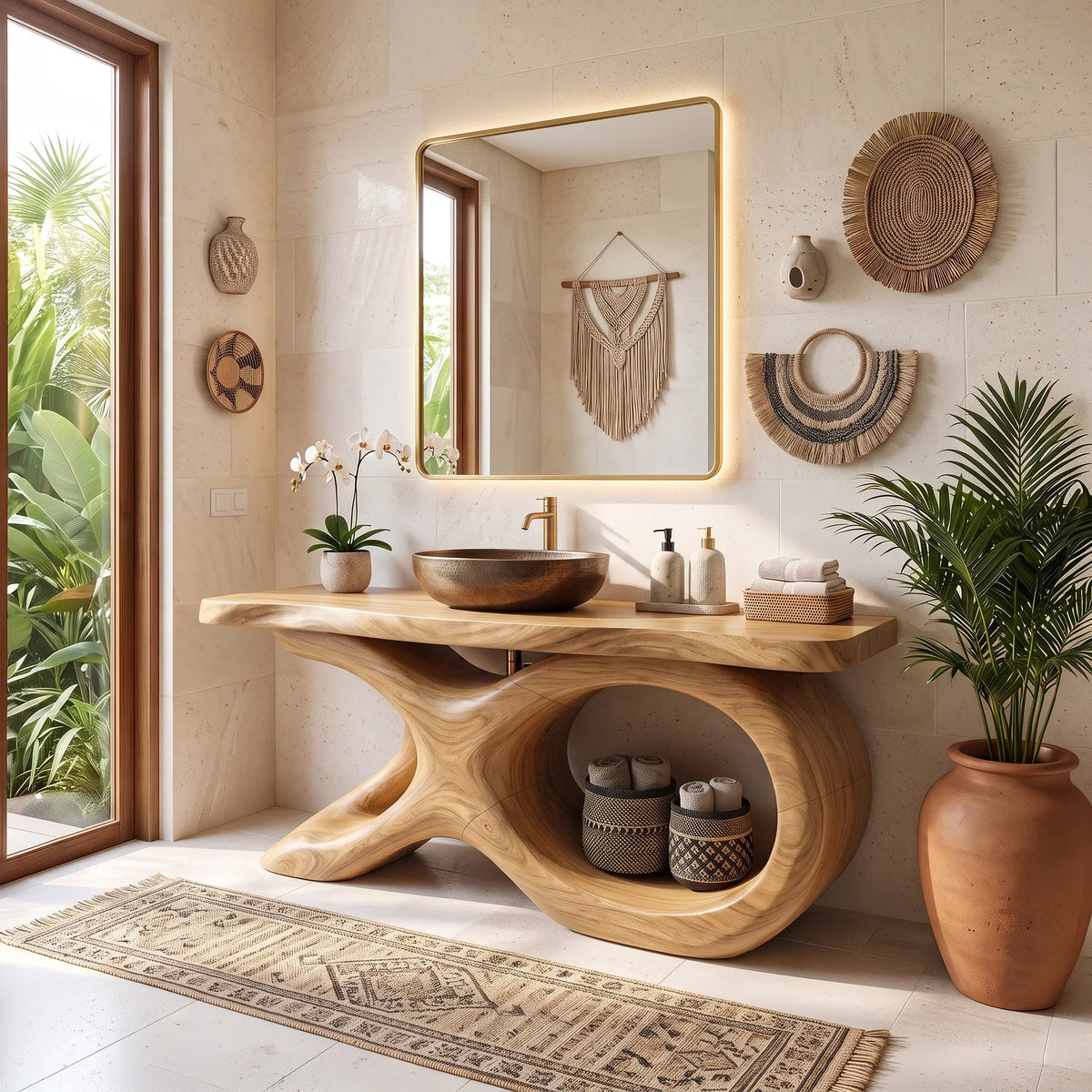 Mediterranean Bathroom Vanity Cabinet Luxury Villa SILDTTRBRV211