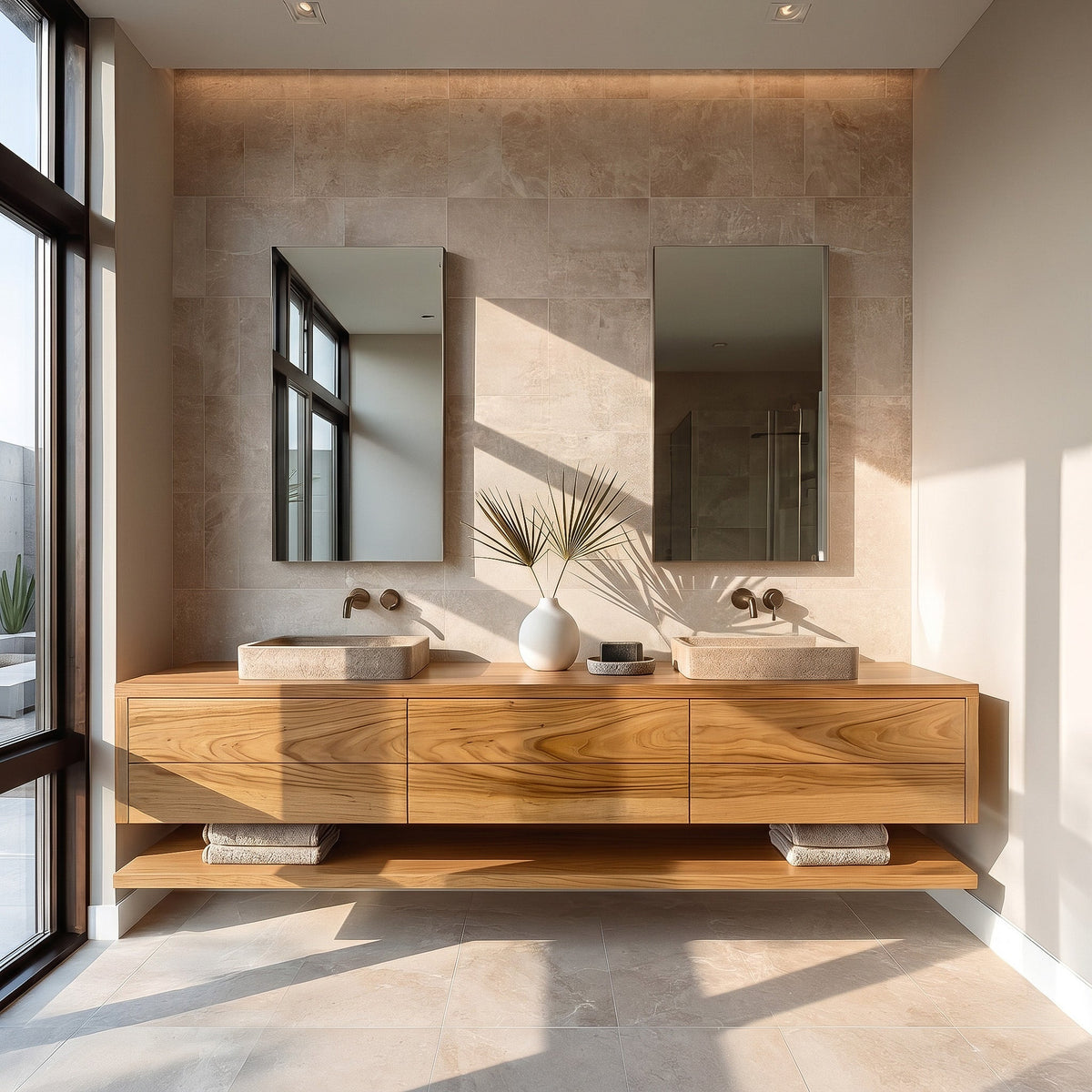 Contemporary Floating Bathroom Vanity With Multiple Drawers For Bathroom RTTHHNBRV045
