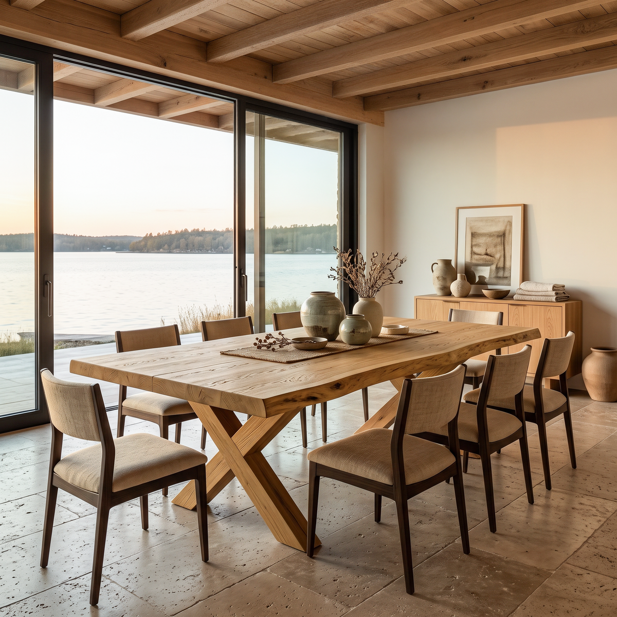 Luxury Live Edge Dining Table For Family Dining Space RTTHTTDN009