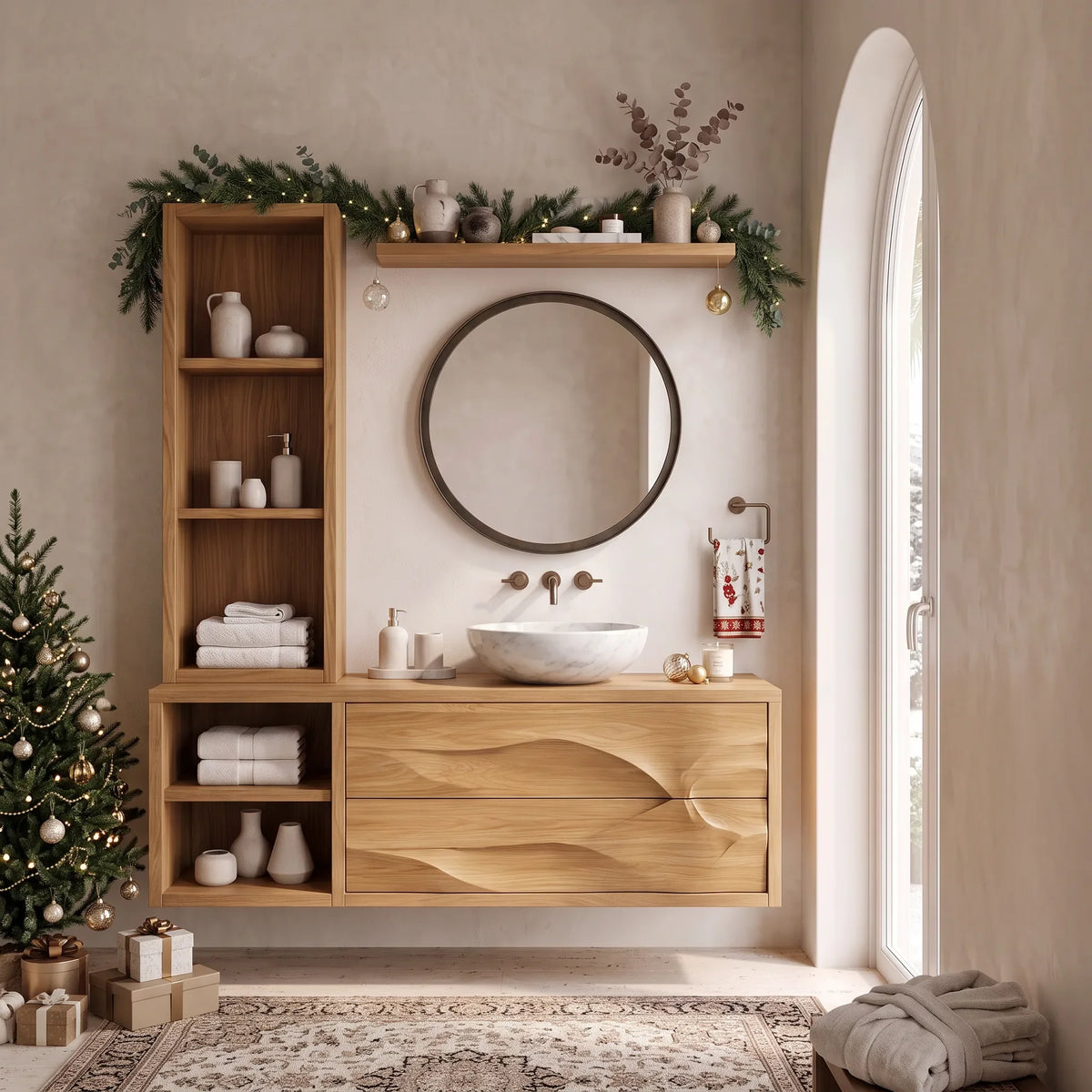 Mid Century Christmas Floating Vanity Urban Apartment SILDTTRBRV241