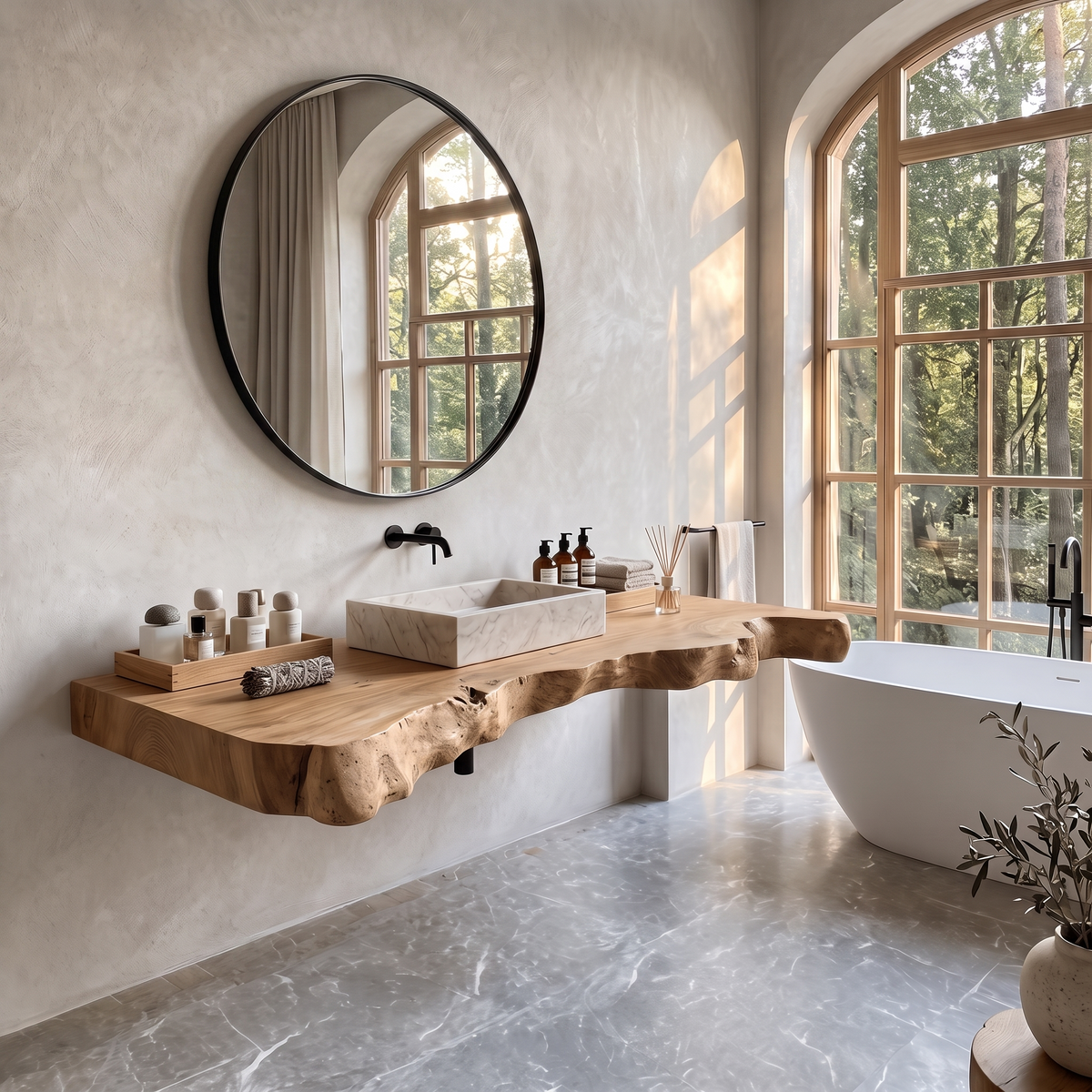 Farmhouse Style Vanity For Bathroom SILDTTRBAS023