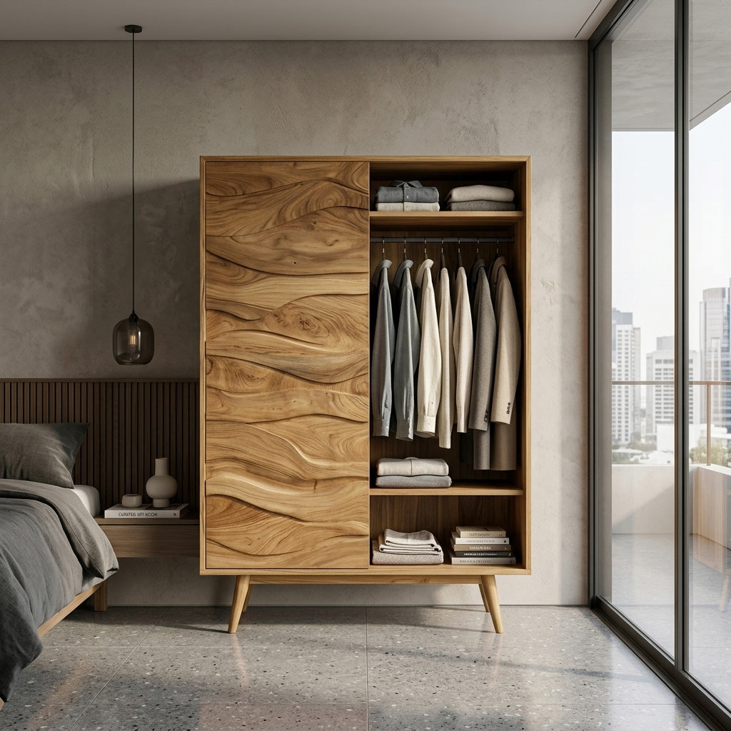Artistic Sculptural Wardrobe For Bedroom Decor Interior RTTHHNWRE003