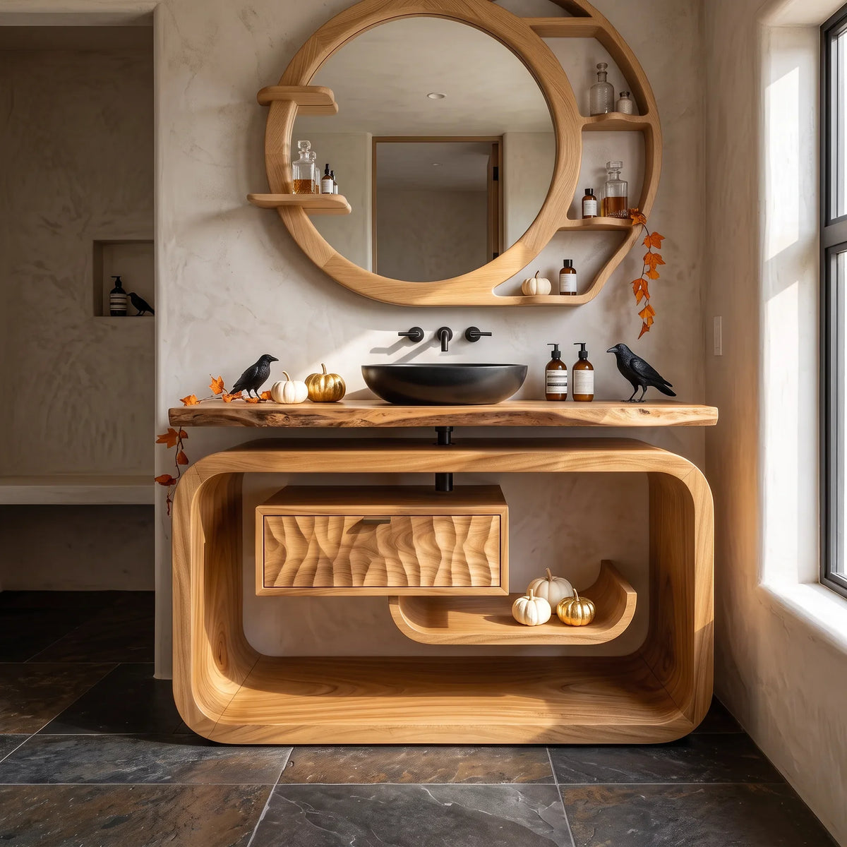 Farmhouse Skull Bathroom Vanity Contemporary Bathroom SILDTTRBRV229