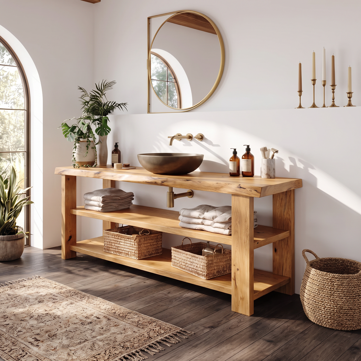 Farmhouse Vanity With Storage For Bathroom Decor Ideas SILDTTRBRV041