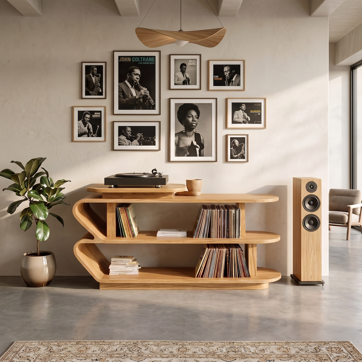 Handcrafted Wood Media Console For Entryway Design SILDTTRRPT023