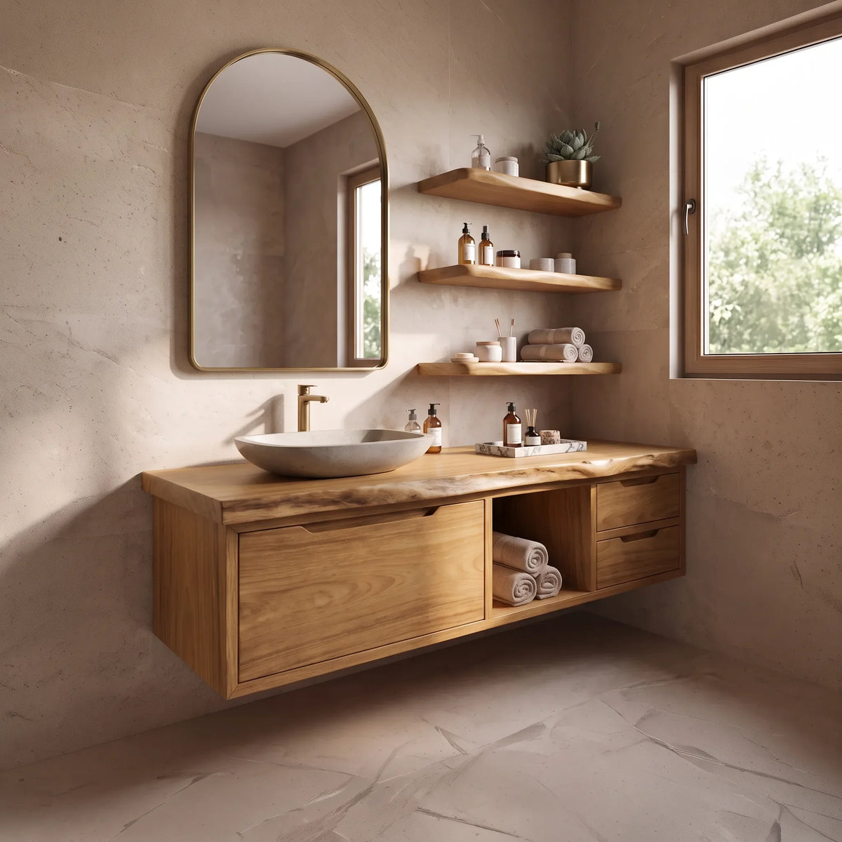 Contemporary Double Sink Bathroom Vanity Modern Ensuite SILDTTRBRV207