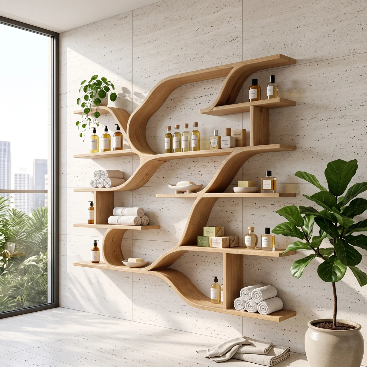 Farmhouse Floating Wood Shelves for Kitchen SILDTTRWMS075