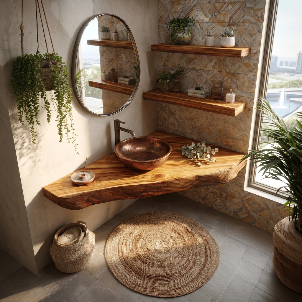 Coastal Wall Mounted Vanity Ocean View Home SILDTTRBRV183