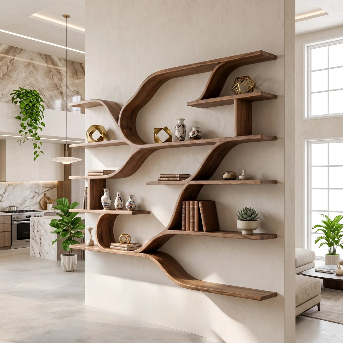 Farmhouse Floating Wood Shelves for Kitchen SILDTTRWMS075