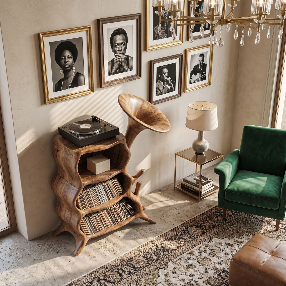 Handcrafted Wooden Media Console For Furniture Decor SILDTTRRPT015