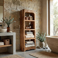 Handcrafted Wooden Bathroom Shelf With Four Tiers For Bathroom RTTHHNBRC022