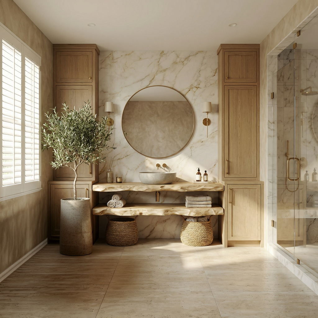 Mediterranean Floating Bathroom Vanity For Bathroom SINLSABRV290