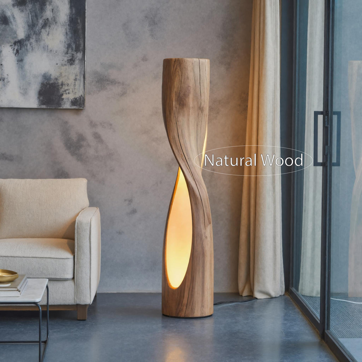 Artistic Twisted Floor Lamp For Bedroom Or Living Room SITHHNLAM021