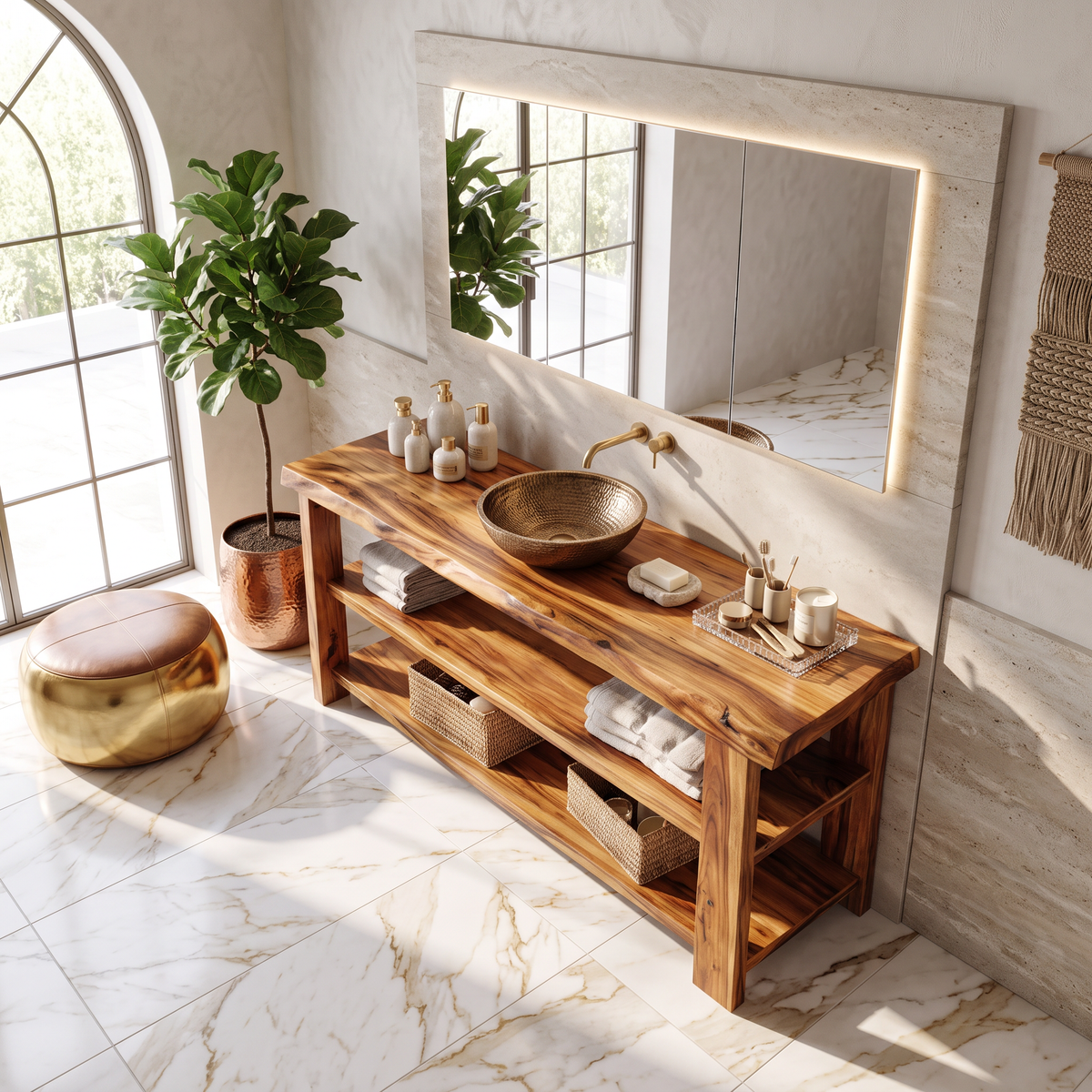 Farmhouse Vanity With Storage For Bathroom Decor Ideas SILDTTRBRV041