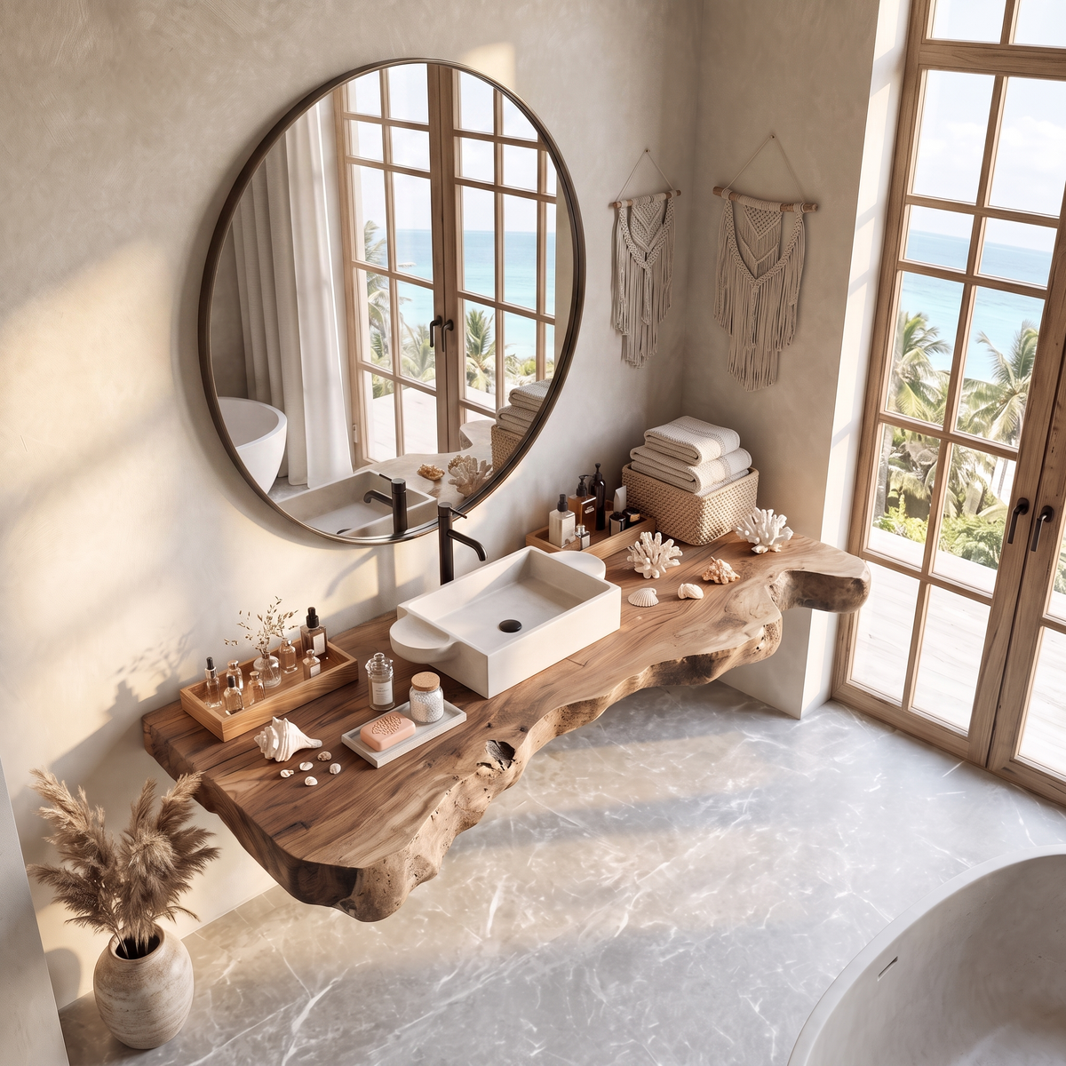 Farmhouse Style Vanity For Bathroom SILDTTRBAS023