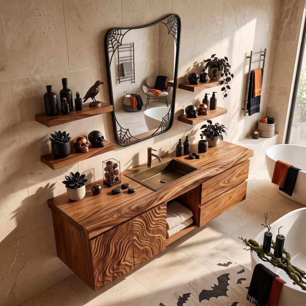 Contemporary Halloween Floating Bathroom Vanity Urban Loft SILDTTRBRV235