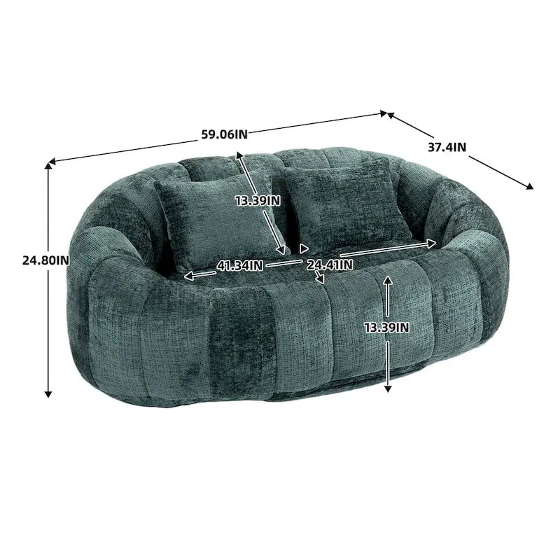 Adult Bean Bag Chair - 43 L x 35 W x 31 H