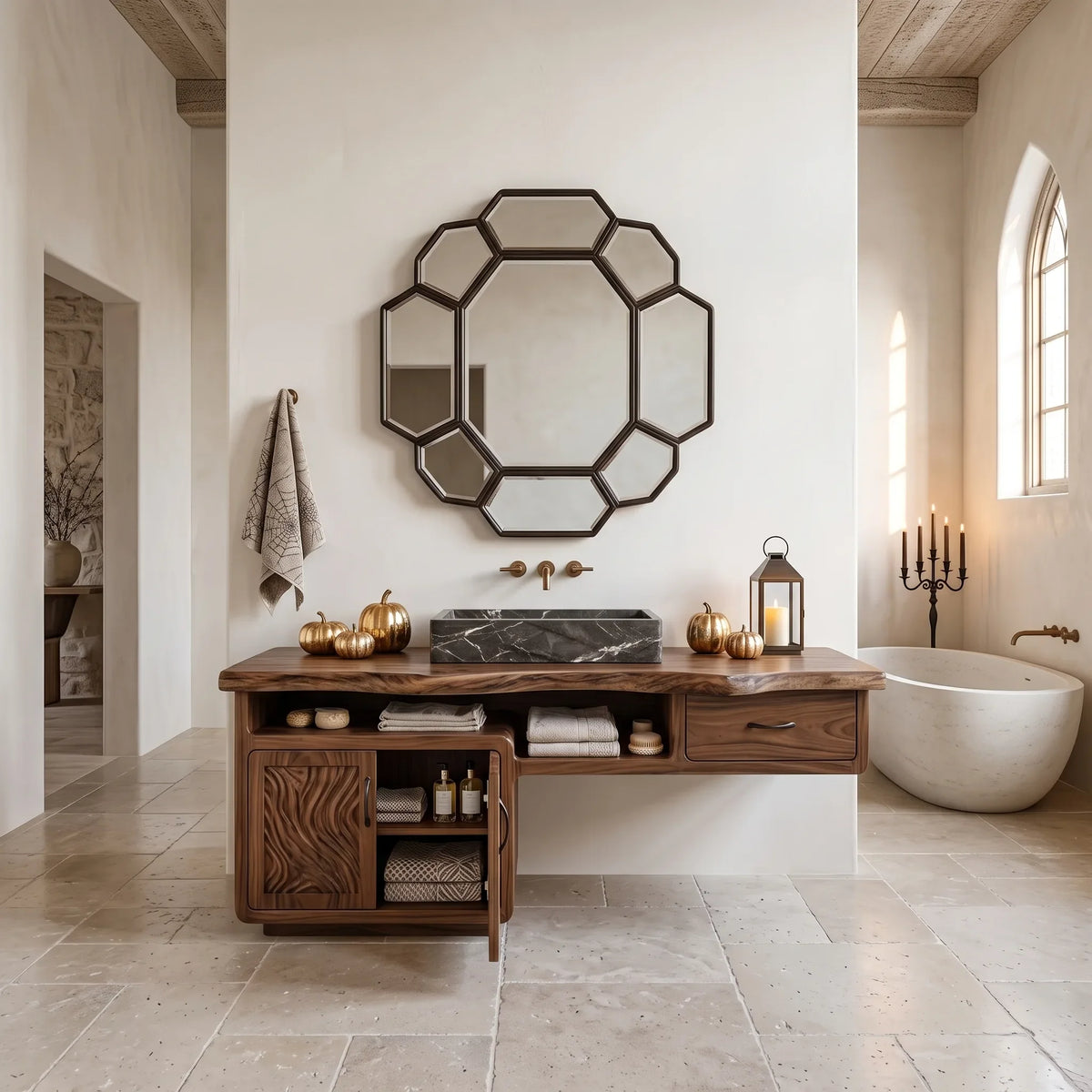 Farmhouse Halloween Storage Bathroom Vanity Luxury Bathroom SILDTTRBRV225