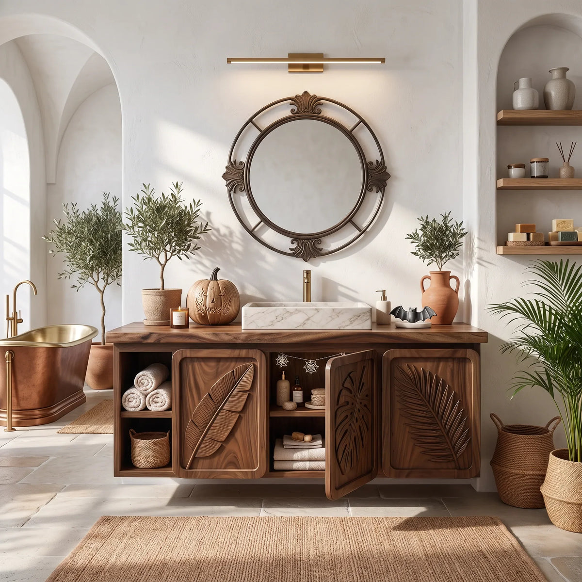 Handcrafted Organic Modern Bathroom Vanity Boutique Hotel SILDTTRBRV238