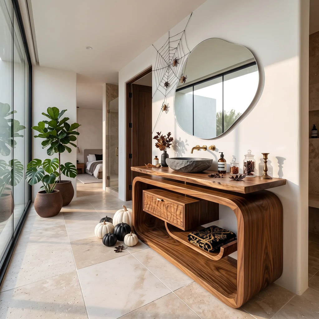 Farmhouse Skull Bathroom Vanity Contemporary Bathroom SILDTTRBRV229