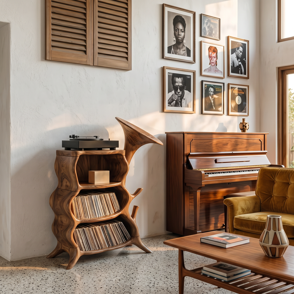 Handcrafted Wooden Media Console For Furniture Decor SILDTTRRPT015