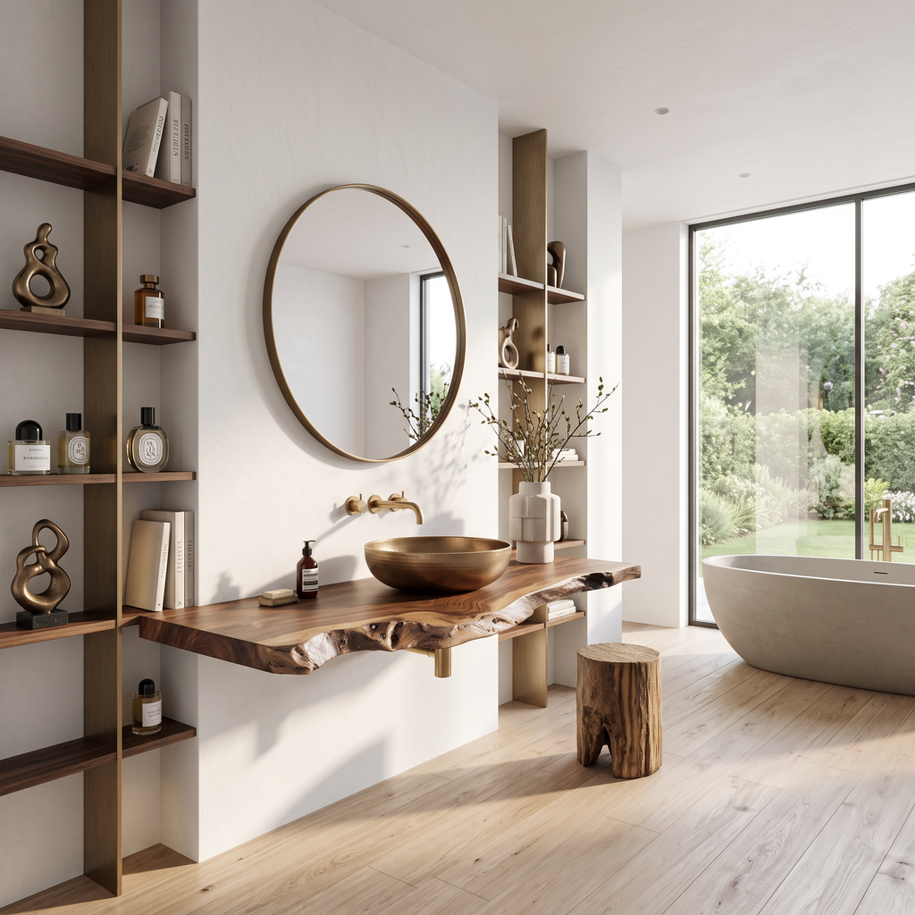 Handcrafted Solid Wood Vanity For Furniture Decor SILDTTRBAS015