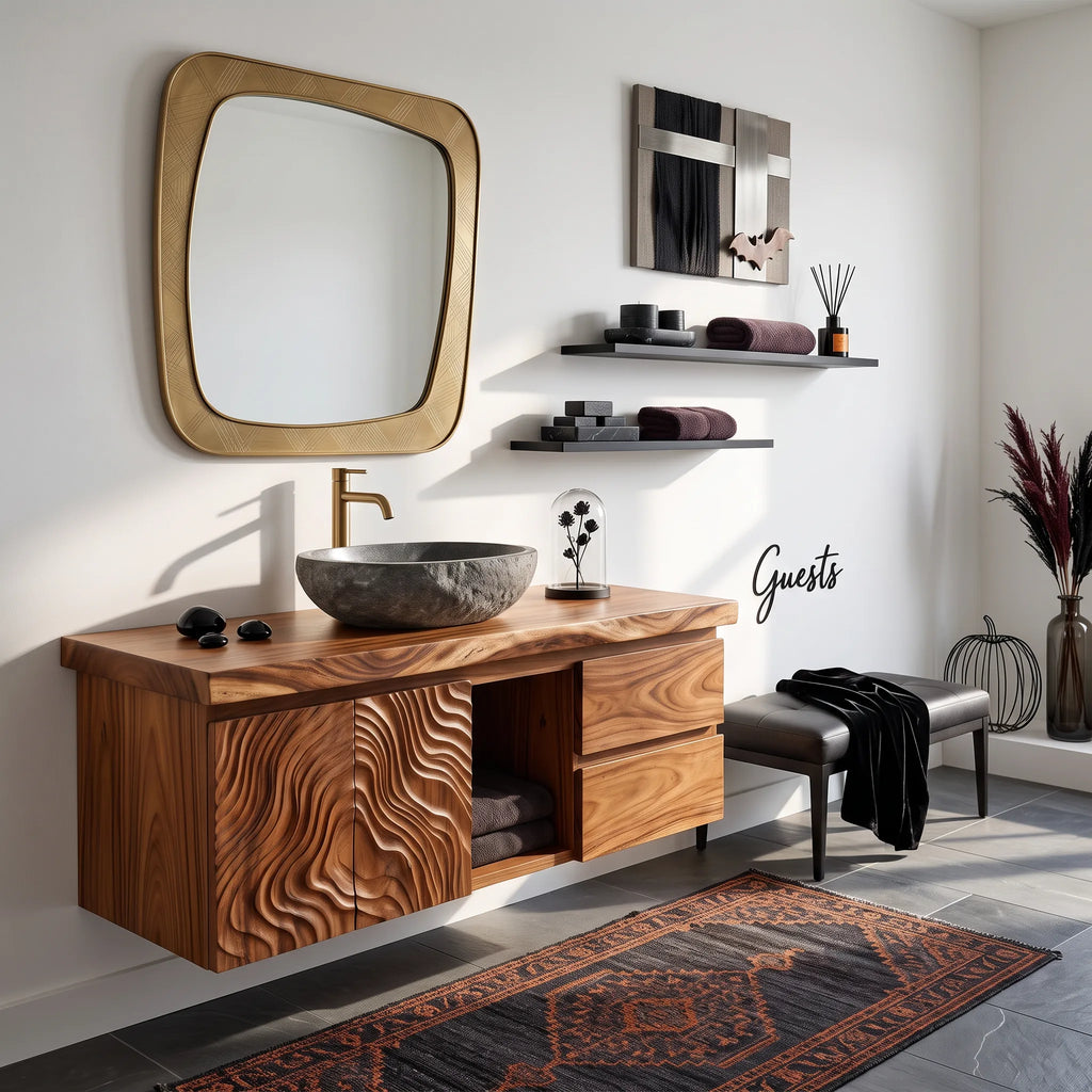 Contemporary Halloween Floating Bathroom Vanity Urban Loft SILDTTRBRV235