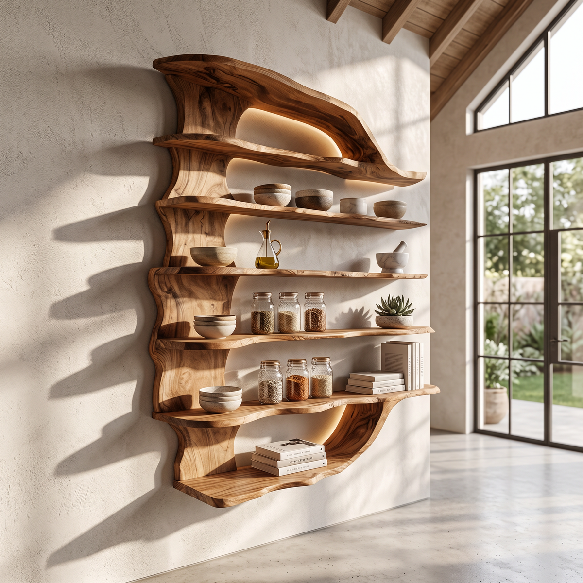 Handcrafted Wooden Spice Organizer For Modern Kitchen SILDTTRSRS005