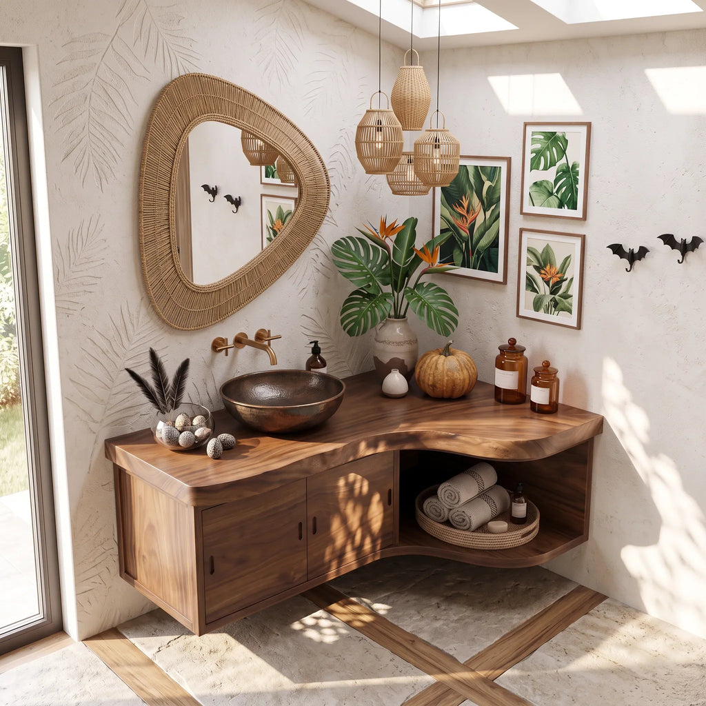 Farmhouse Pumpkin Bathroom Vanity Wellness Room SILDTTRBRV219