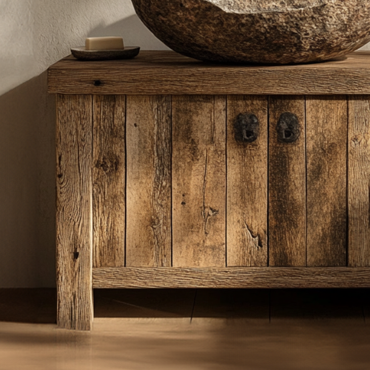 Bathroom Rustic Vanity Reclaimed Wood Home Decor Christmas Gift SINLBRV027