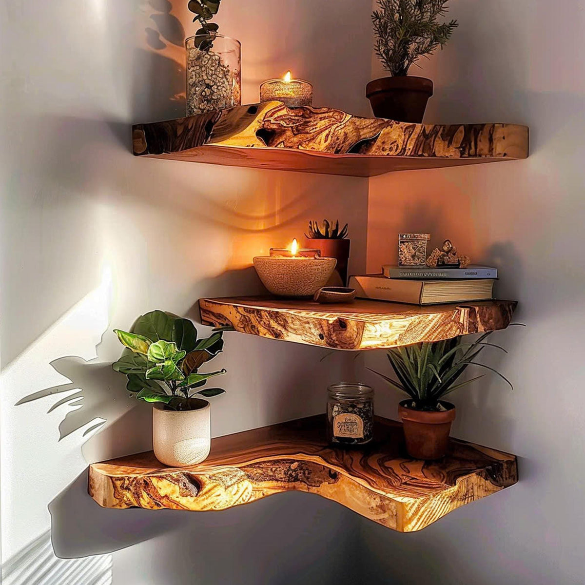 Floating Shelf Mid Century Bookcase SINLCN012