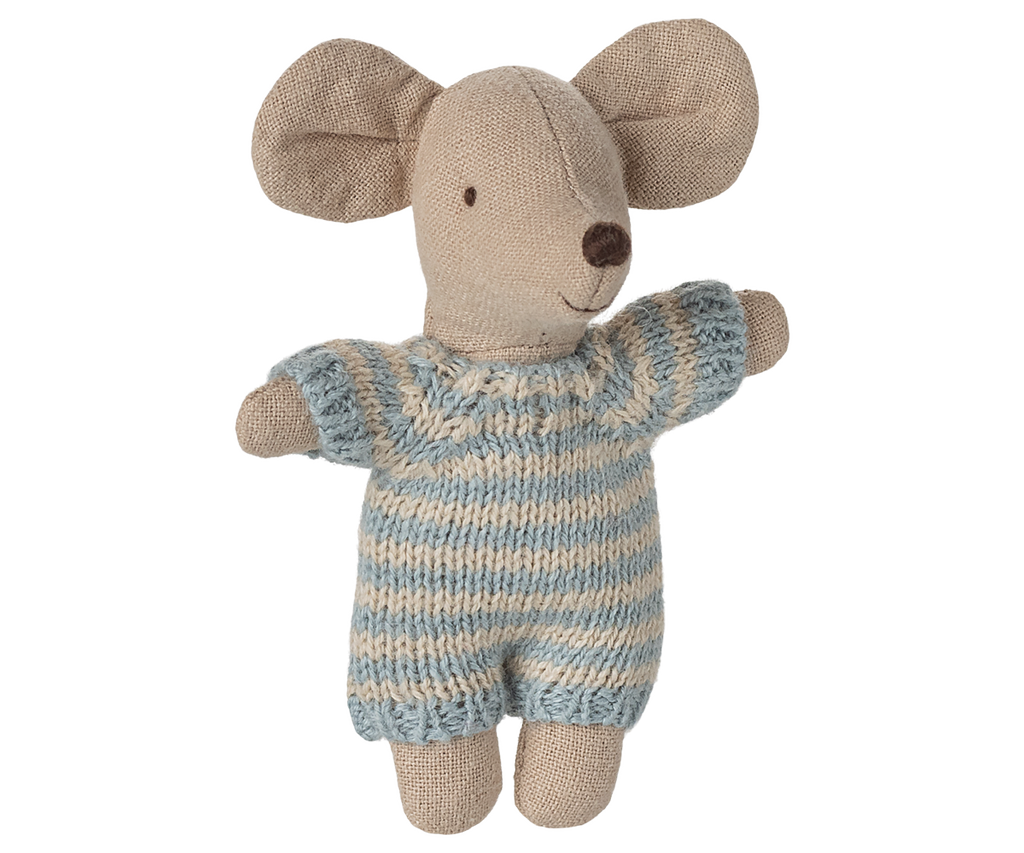 Baby mouse in carry cot - Blue