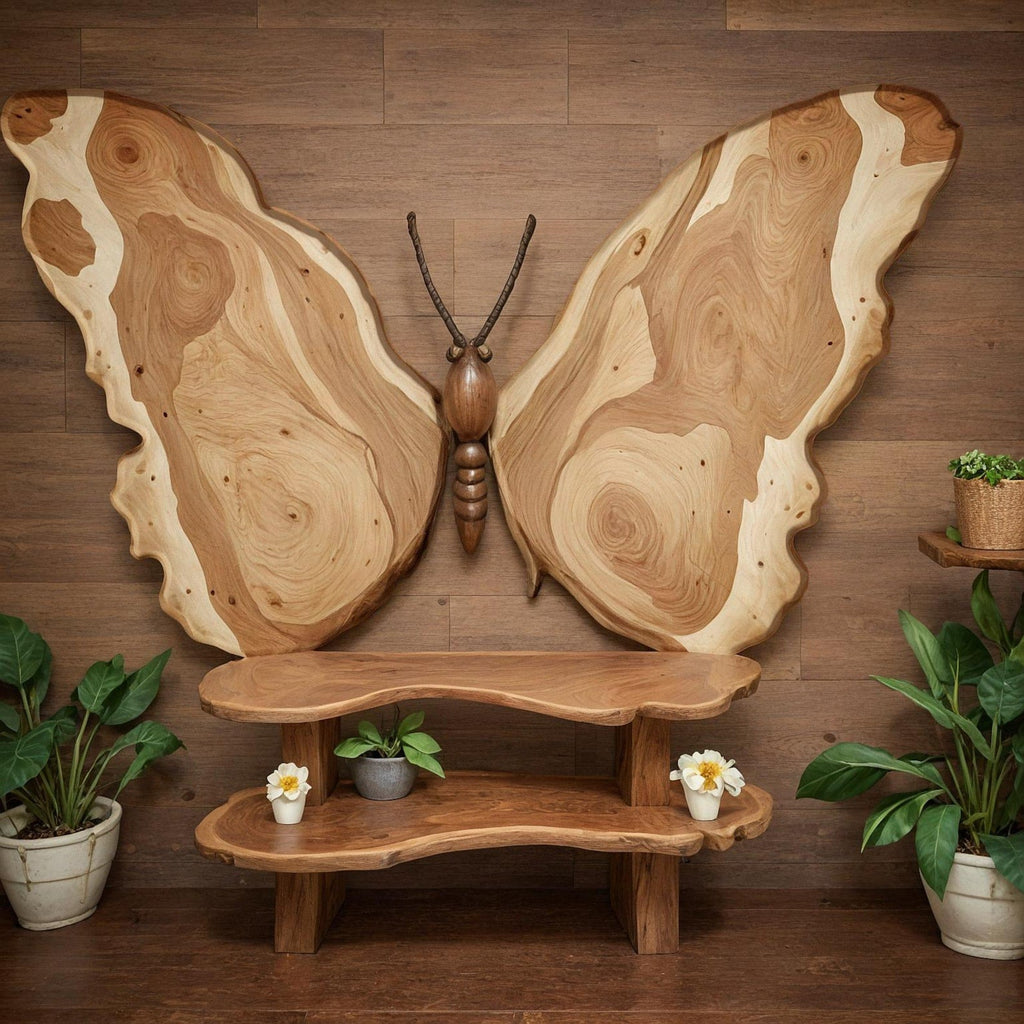 Bohemian Boho Lifestyle Wooden Butterfly Shaped Wall Art For Home Decor And Unique Gift Ideas SITHWA001