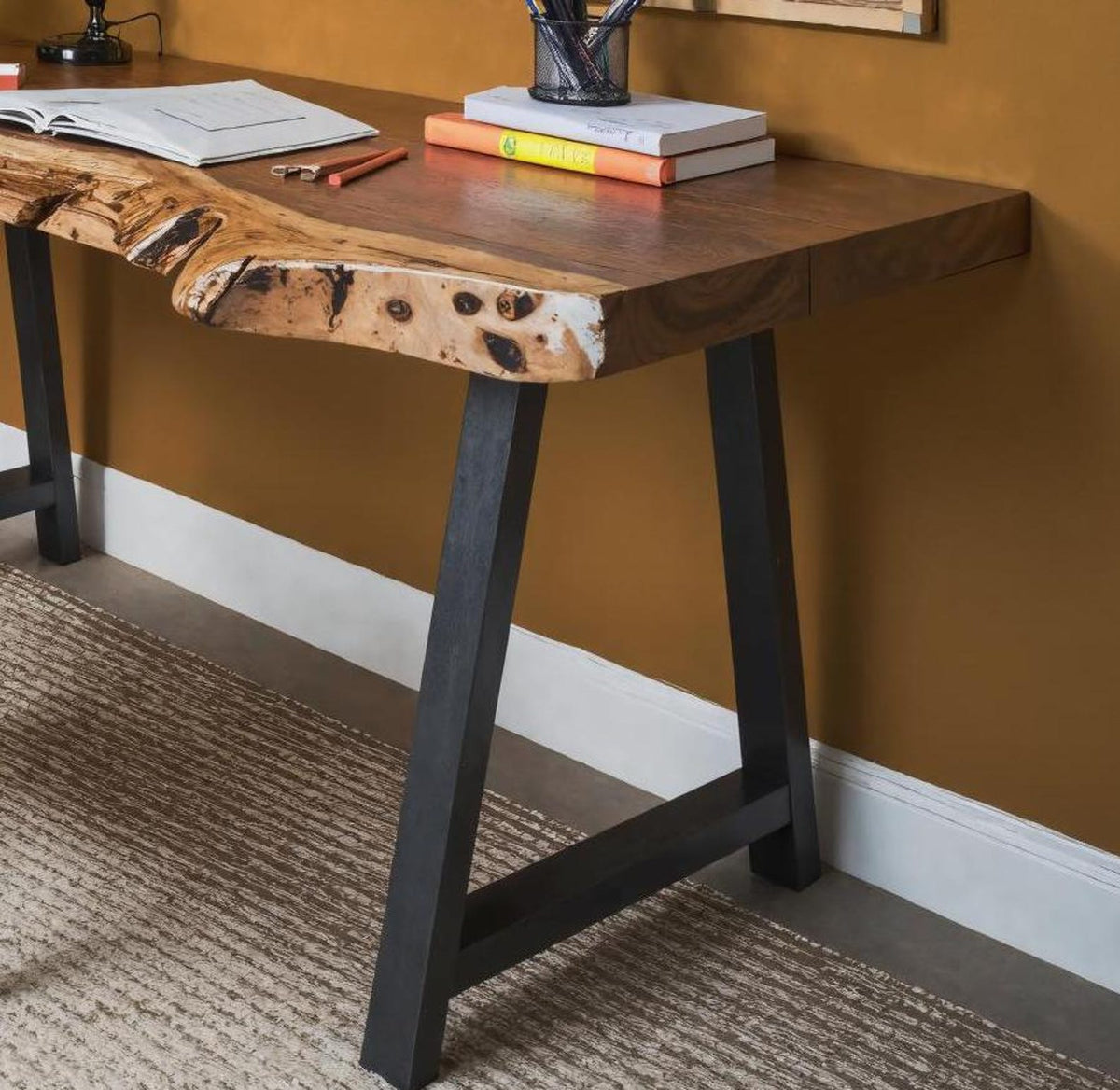 Handcrafted Solid Wood Desk For For Home Office Or Bedroom Corner SITHDE013