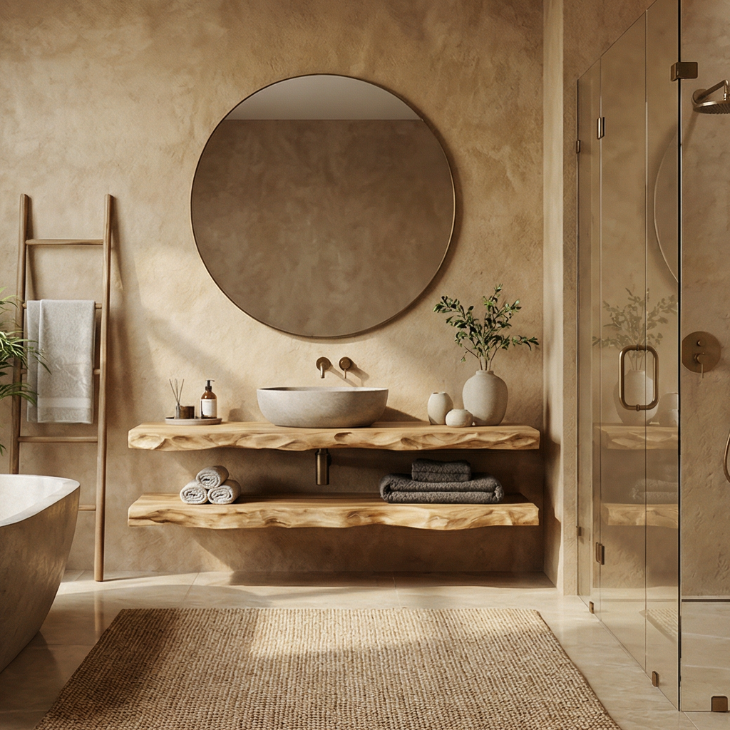 Mediterranean Floating Bathroom Vanity For Bathroom SINLSABRV290