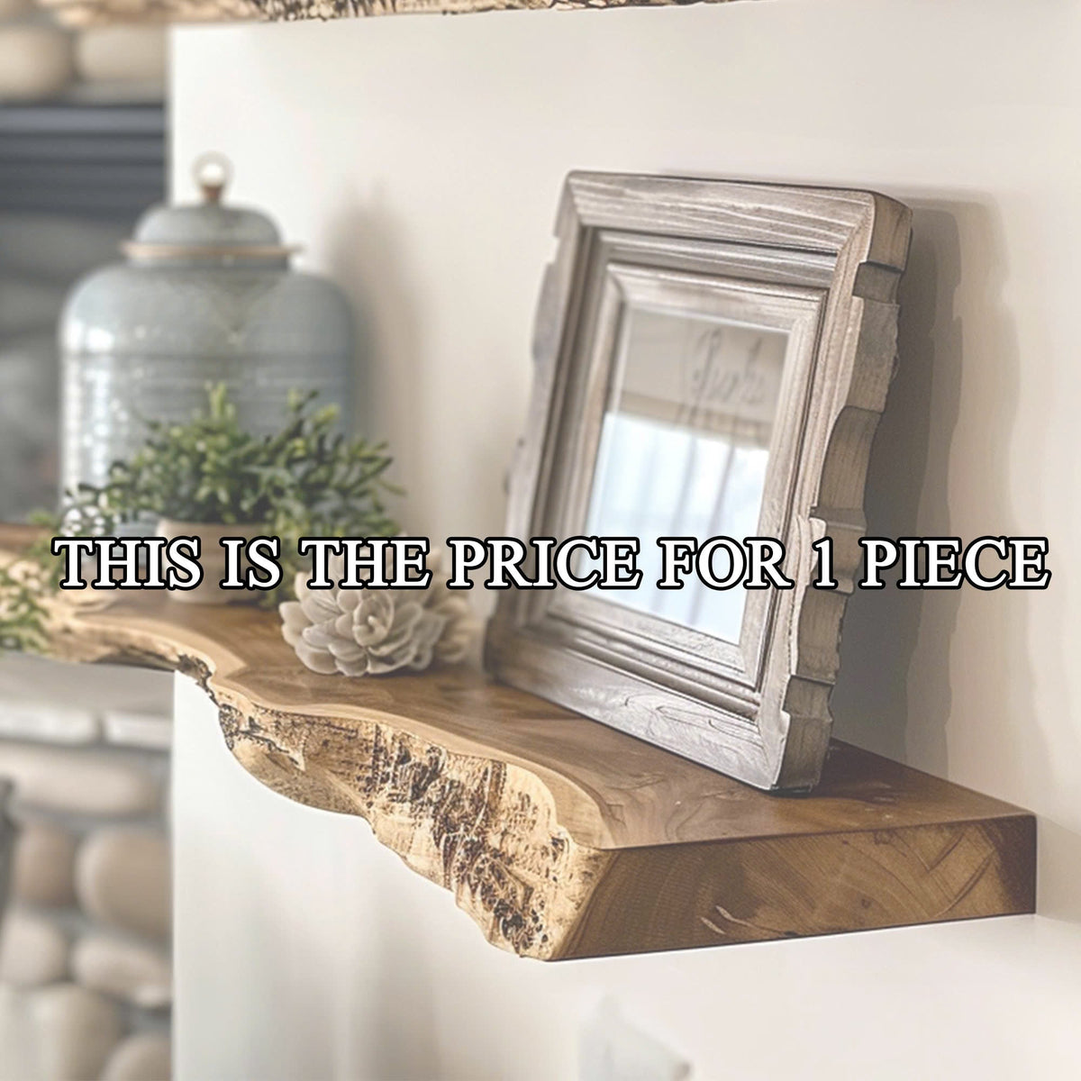 Handmade Rustic Wooden Floating Shelf SINLFL048