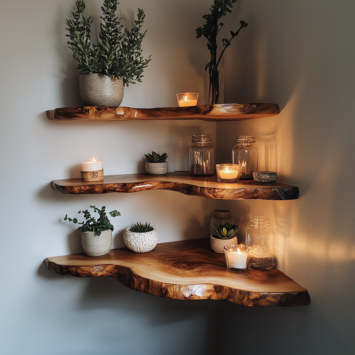 Custome Floating Shelf Corner Book SINLCN011