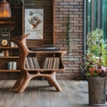 Handcrafted Vinyl Storage Unit For Livingroom Style SILDTTRRPT011